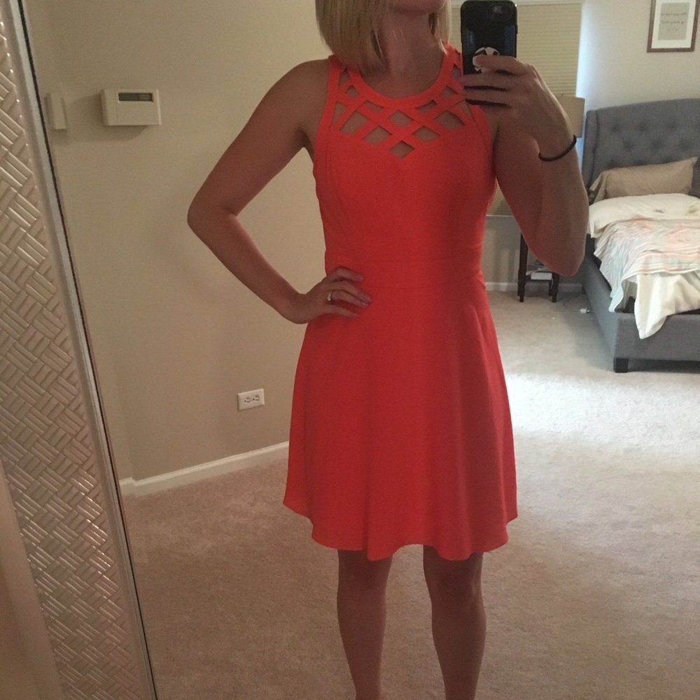 Neon Orange Guess Dress