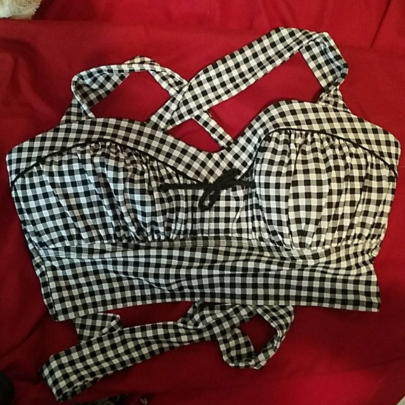 torrid Other - NWT. TORRID RETRO GINGHAM BIKINI TOP!