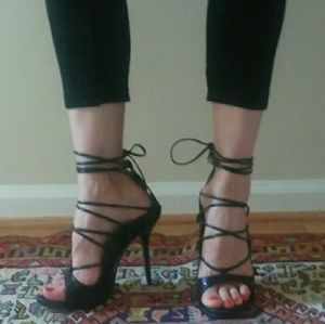 🆕 Steve Madden Black 🐍 Stilettos Heels- 7.5