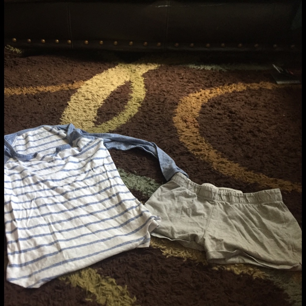 a shirt and shorts