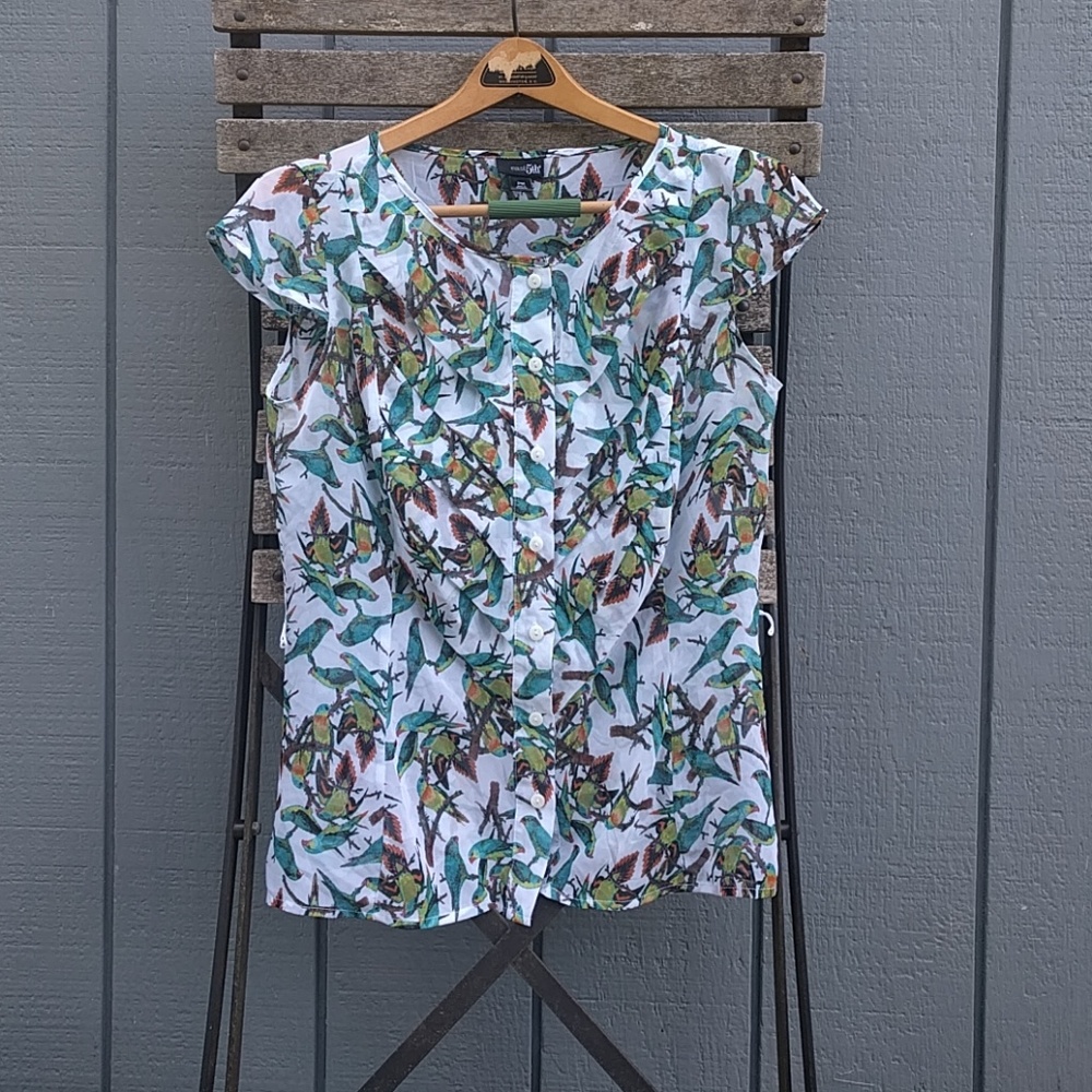 Anthropologie east 5th bird blouse