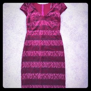 Dark pink/red sequined dress