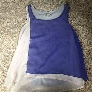 Dry Goods Chiffon layered tank blouse