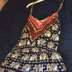 Lulus elephant print romper