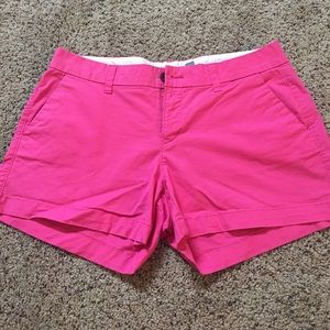 Pink khaki shorts