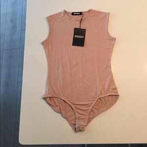 NWT! Missguided Bodysuit in Nude