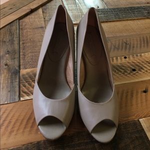 Banana Republic peep toe wedges