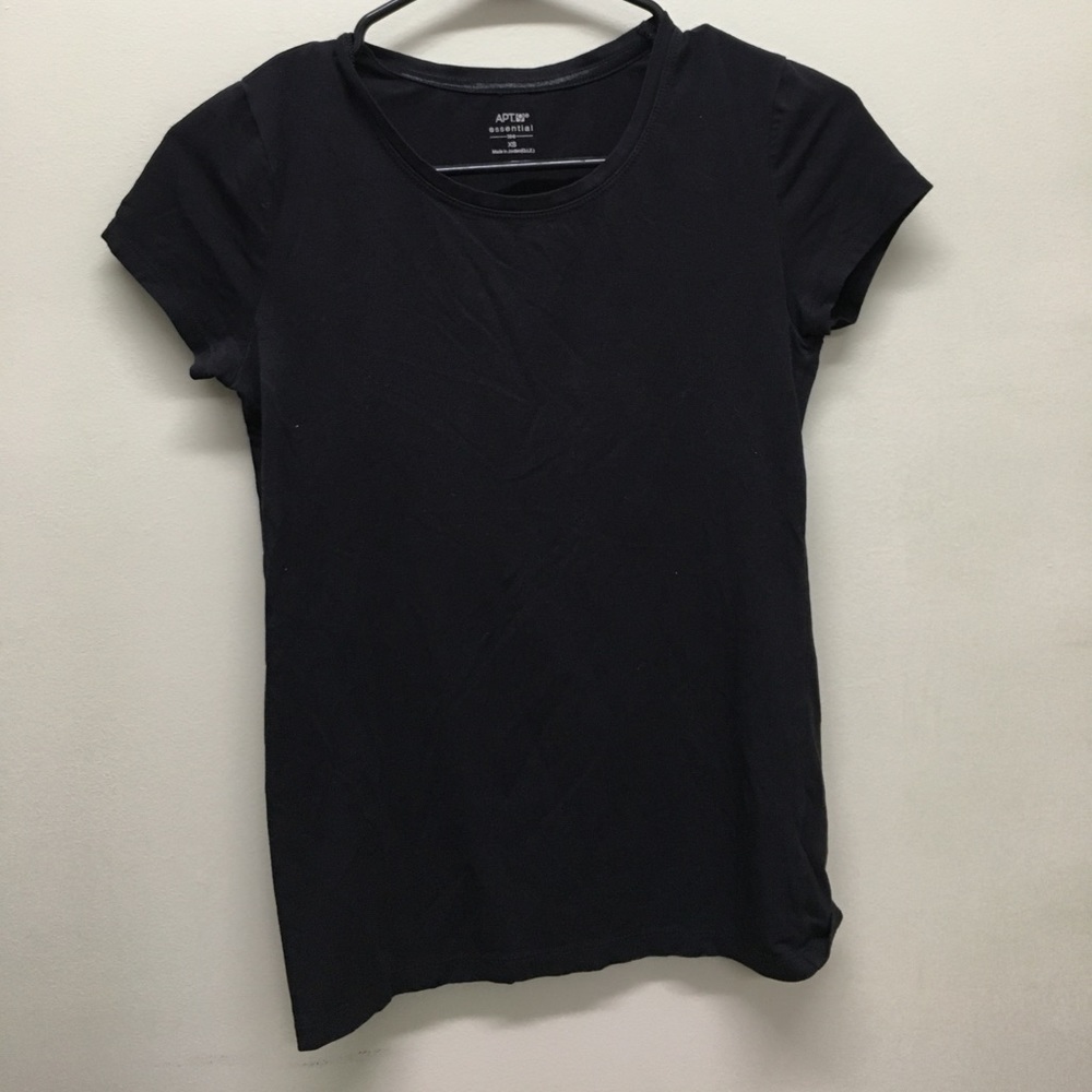 Solid black top