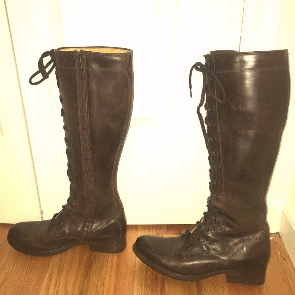FRYE MELISSA TALL LACE BOOTS