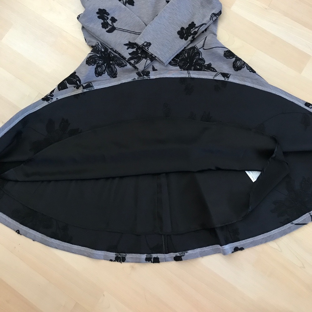 3/4 sleeve dress embroidery flower dress - Picture 6 of 8