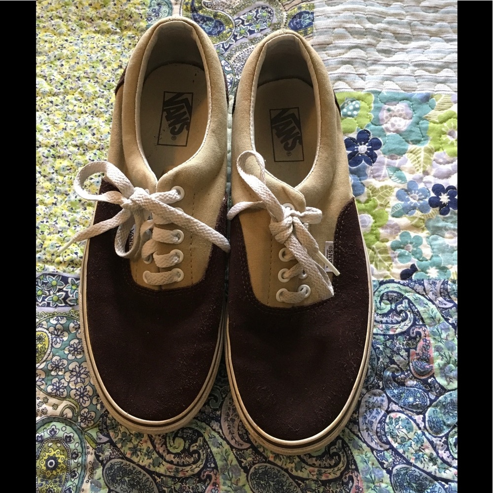 Vans-Two Tone Espresso Khaki Brown Shoes!