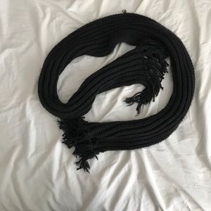 Hand knitted wool scarf