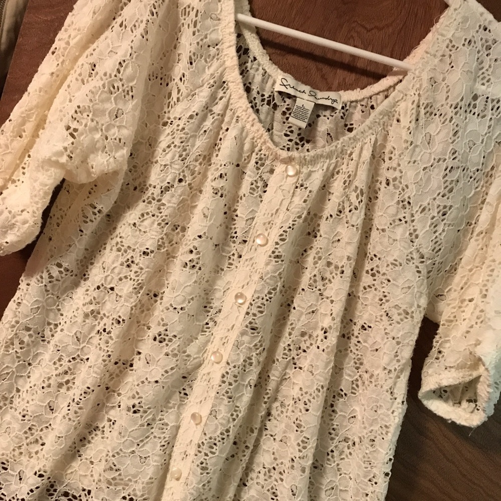 Lace shirt 3/4 sleeve
