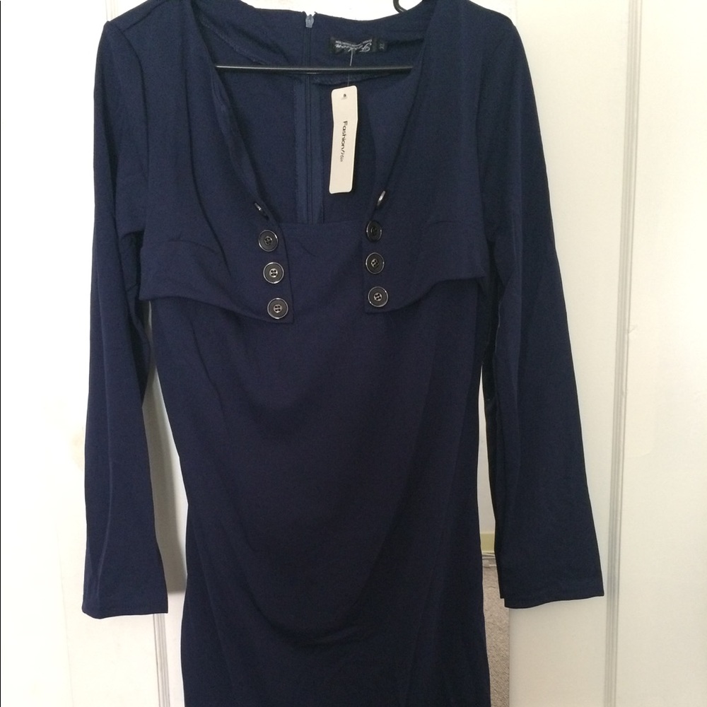 Navy blue dress