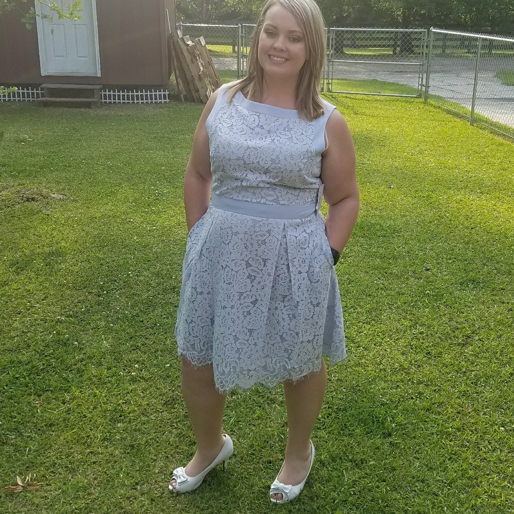 Cinderella blue lace dress