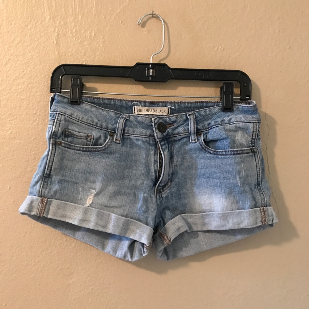 Bullhead Black light wash shorts