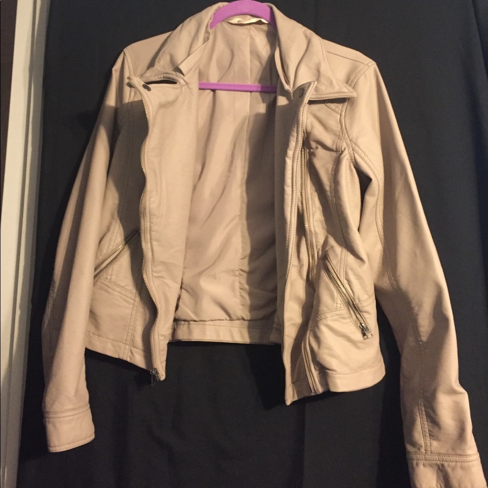 NWOT Hollister leather jacket