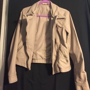 NWOT Hollister leather jacket