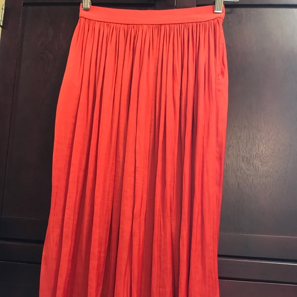 H&M Silky Orange Skirt - Picture 1 of 4