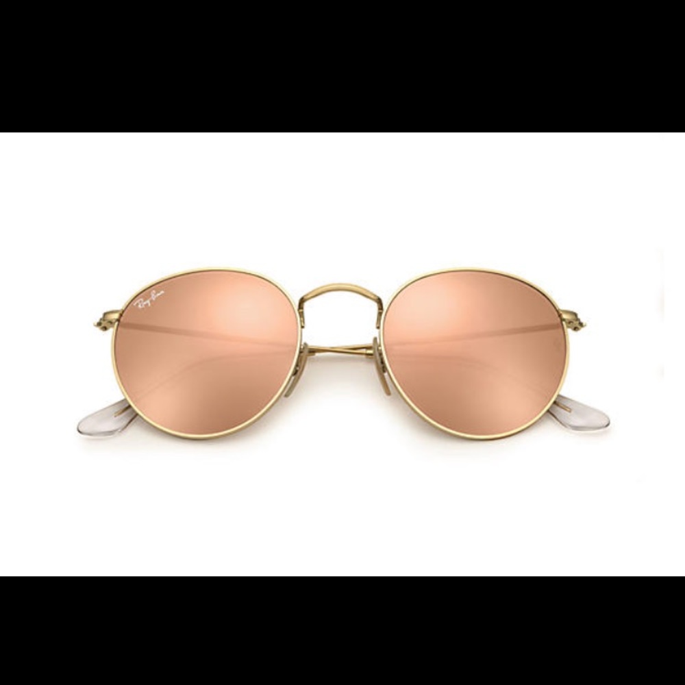 ROSE GOLD ROUND AUTHENTIC RAYBANS!!