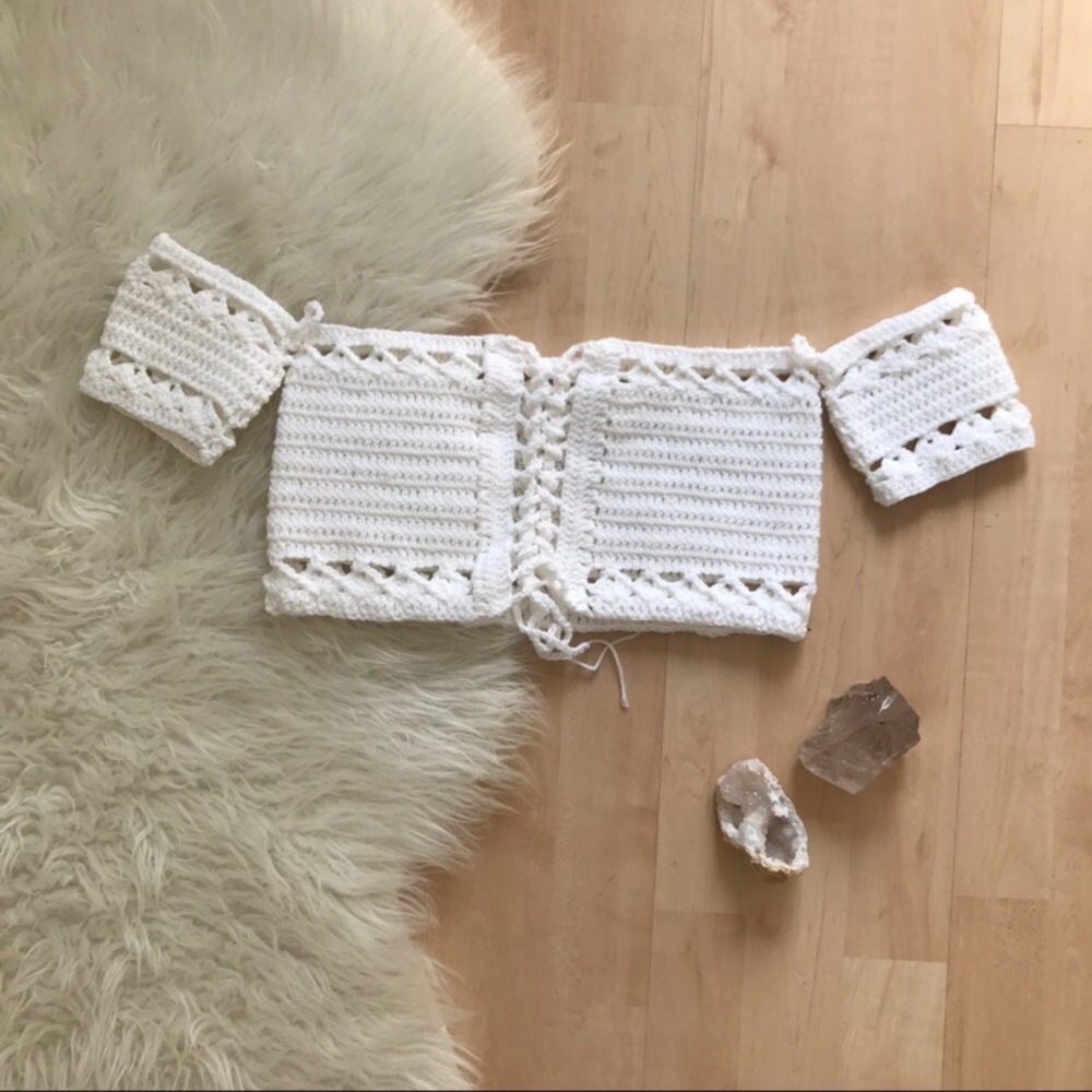 Coachella Crochet Off the Shoulder Top