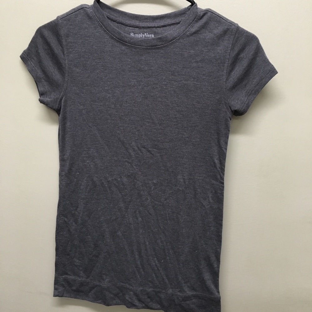 Solid gray top