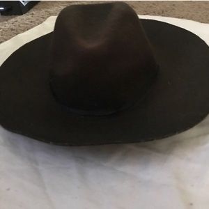 Brown cowboy style floppy hat from American eagle