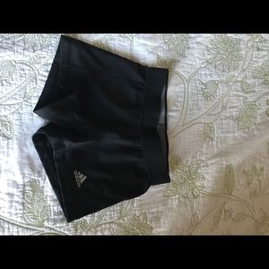 adidas workout black extra small shorts
