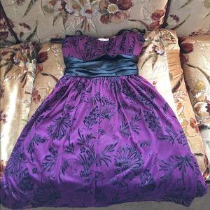 Purple formal short dress