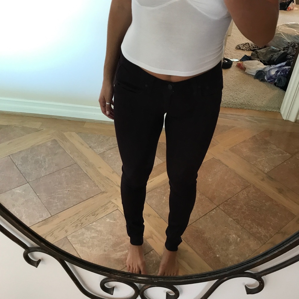 Never worn maroon rag n bond jeans