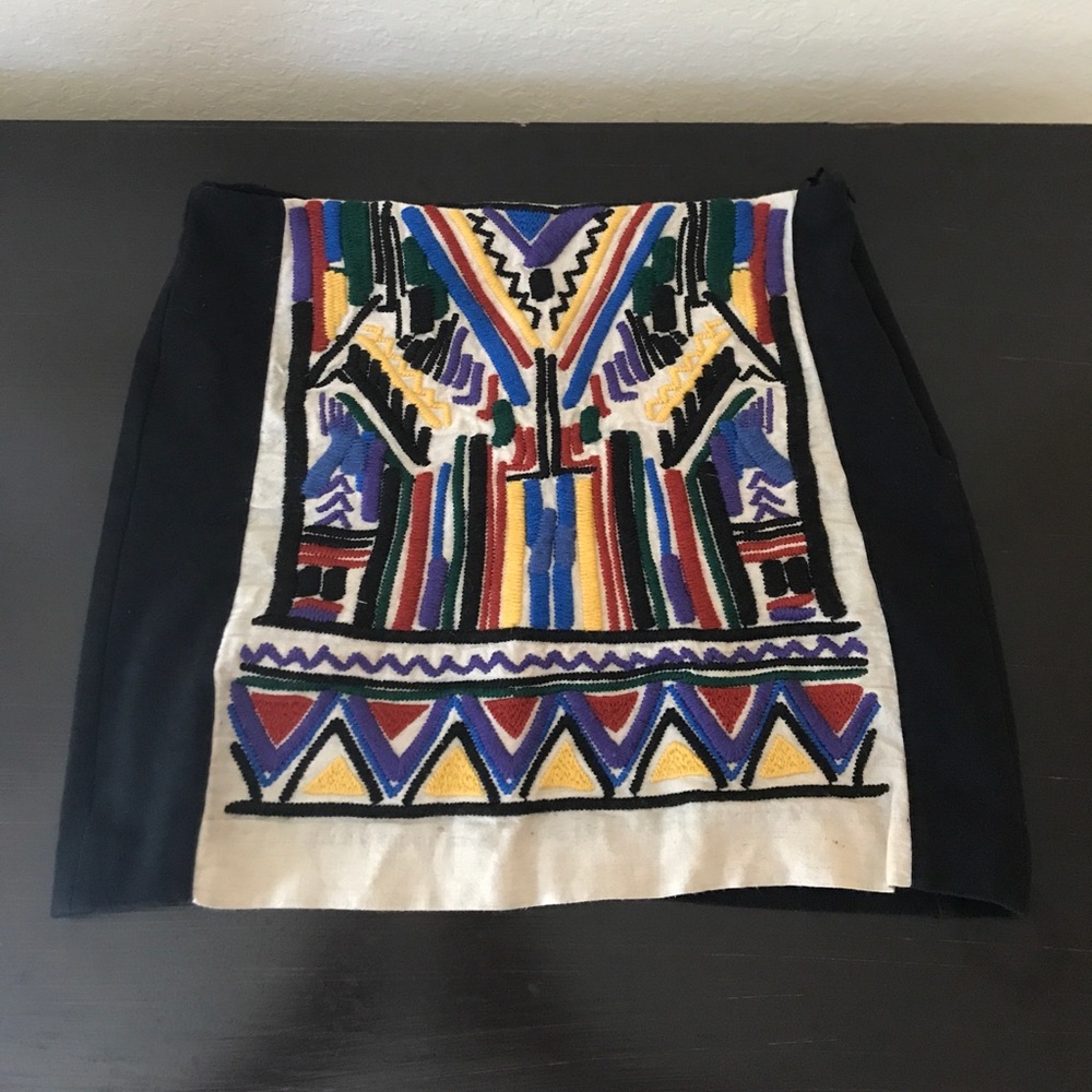 Zara W&B Collection Tribal Skirt