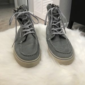 Sperry canvas high tops