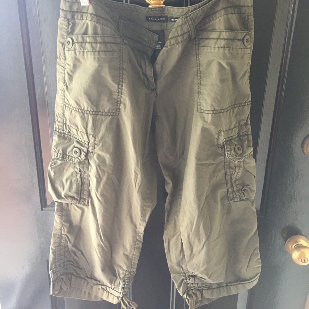 Army Green Cargo Capris