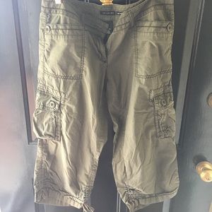 Army Green Cargo Capris