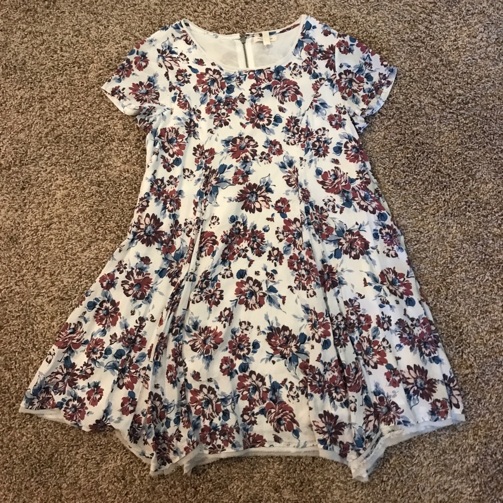 White floral dress