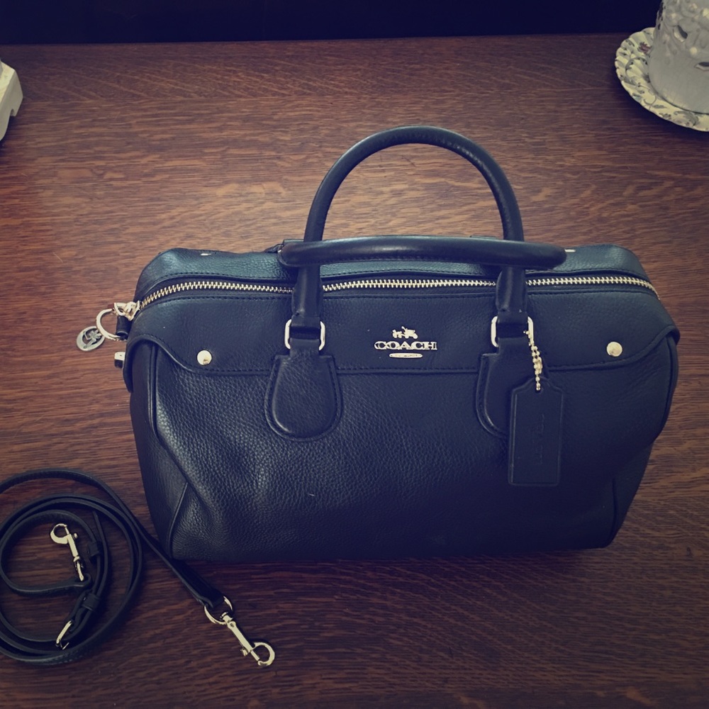 Black coach satchel