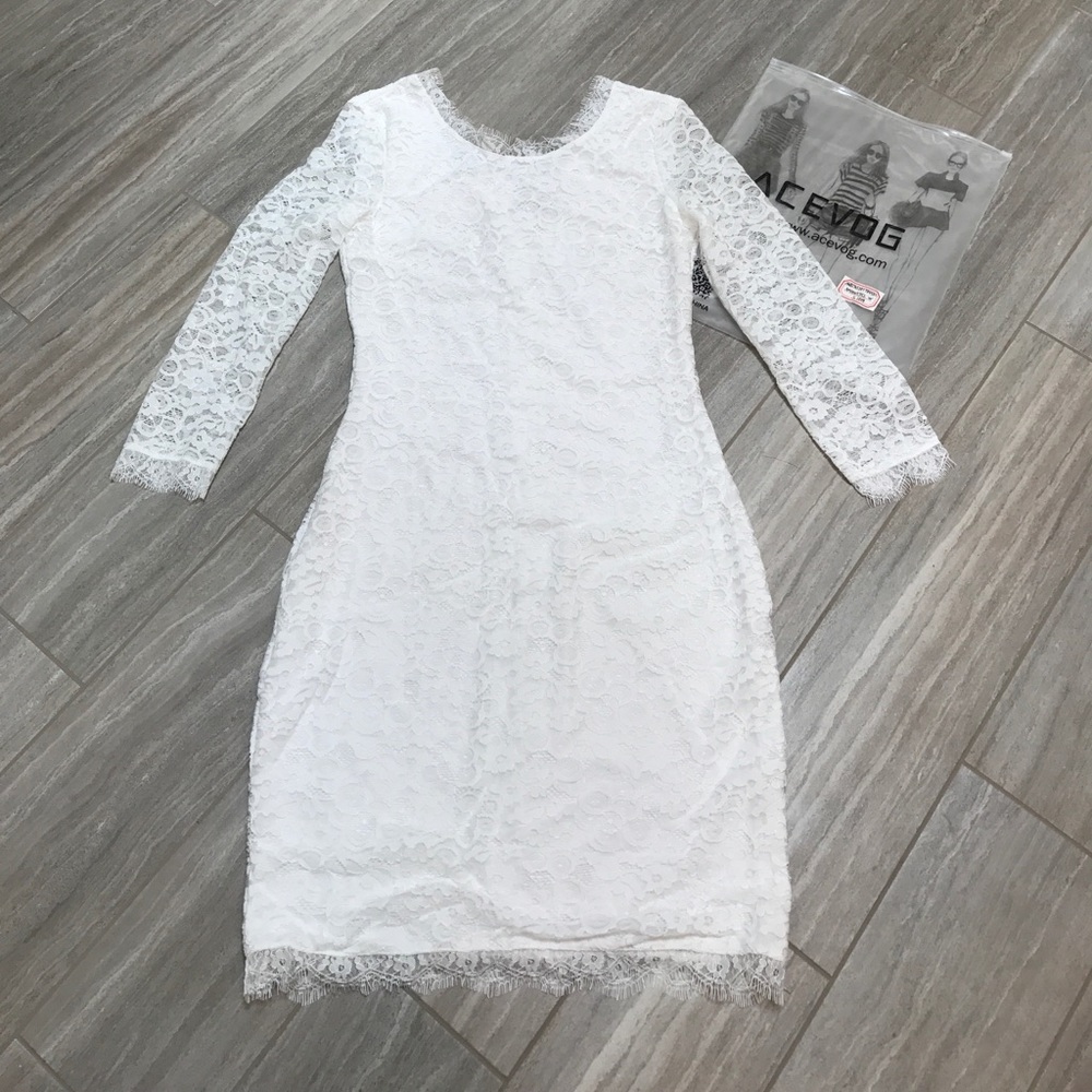 NWT White Lace Dress
