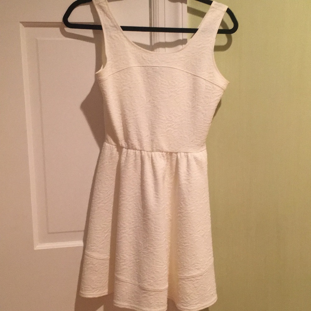 White above the knee dress