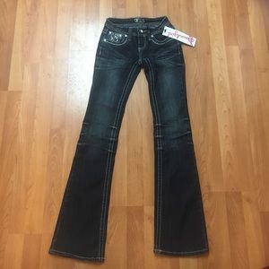 Dark flare Soundgirl jeans.