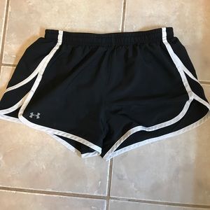 Black & White Under Armour Shorts
