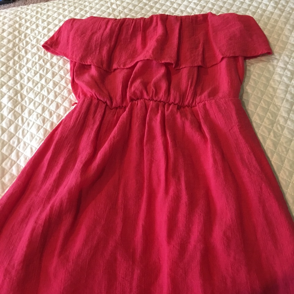 Salmon pink dress