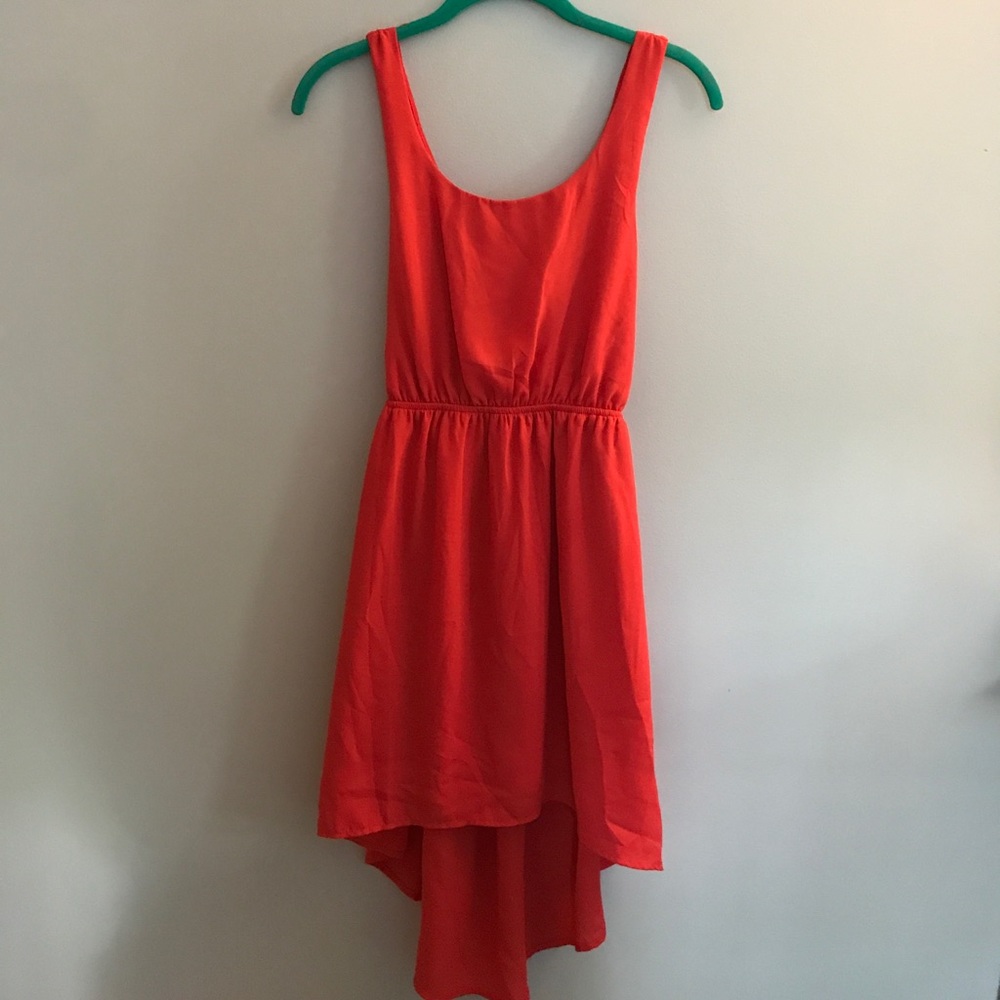 Beautiful red/orange high-low dress