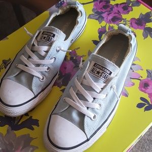Converse light blue EUC