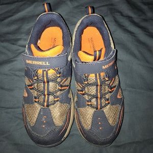 Merrell Trail Chaser navy orange and gray sz 13.5
