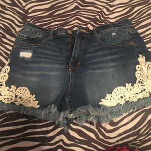 High waisted short shorts