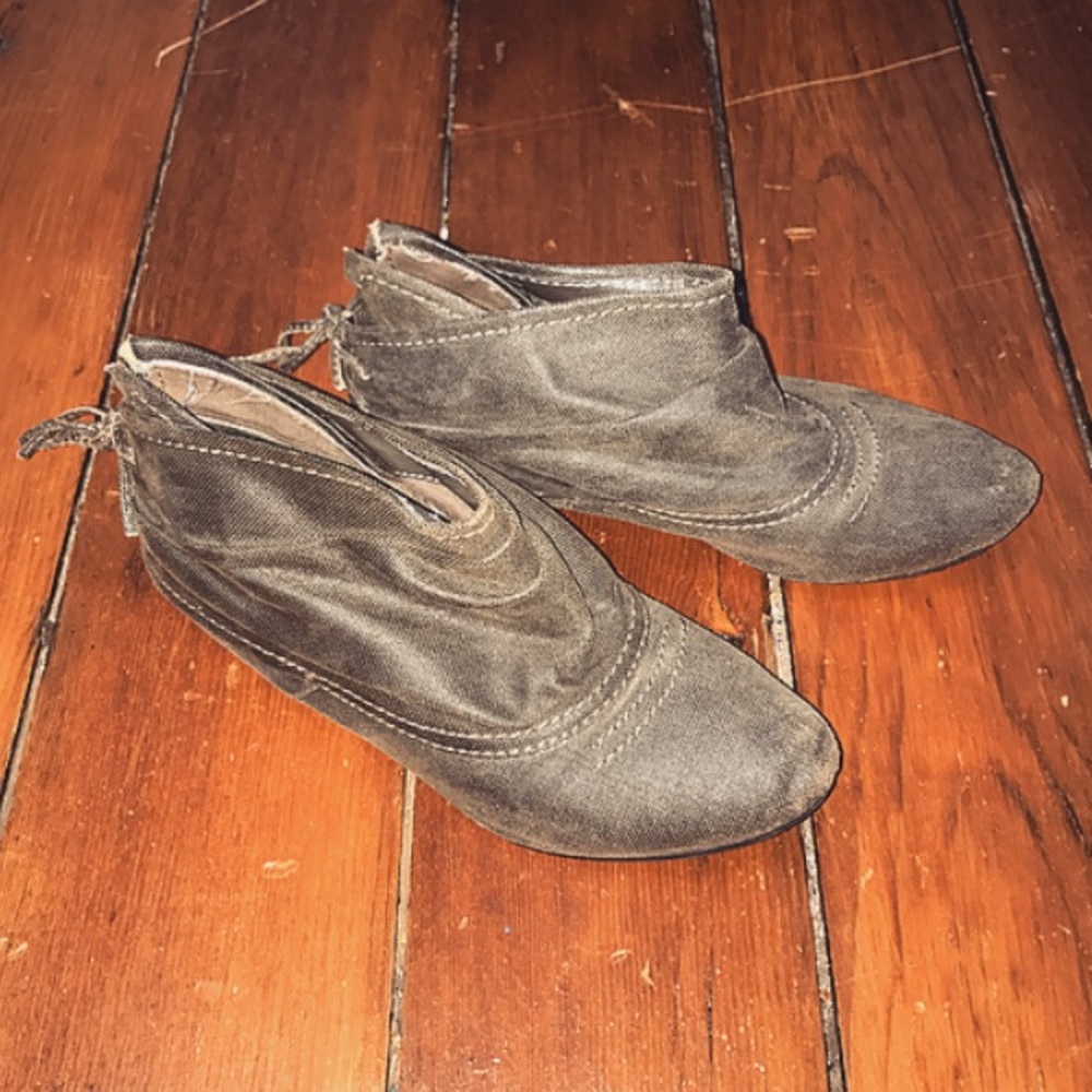 Dark Green Booties