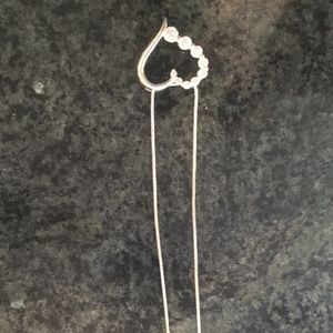 Silver heart necklace
