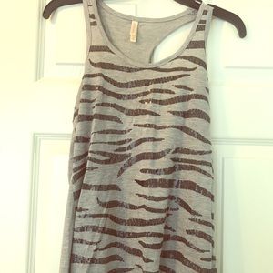 Zebra print tank top