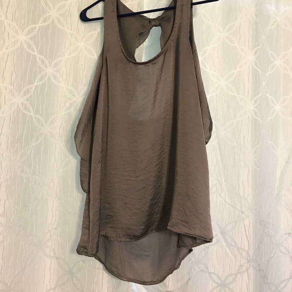 Silver colored, high low top