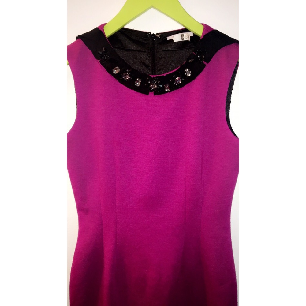 T Tahari Jeweled Knit Dress Pink Size 2 Used/Worn